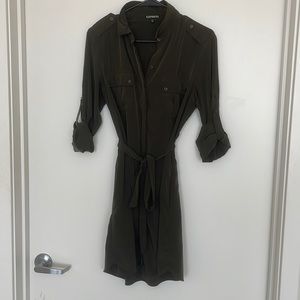 Portfino Olive Button Down Dress
